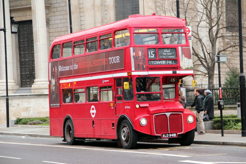 Dubbeldekker bus Londen